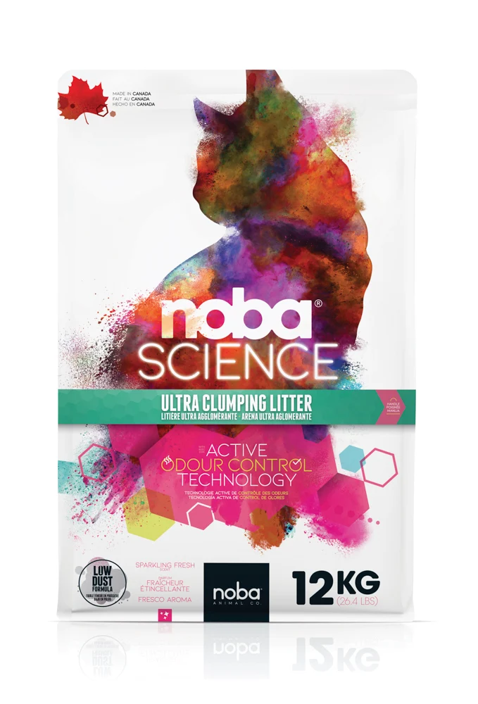 Noba Science Multicat - Parfum Fraîcheur Alpine - Litière Ultra Agglomérante pour Chats Multiples