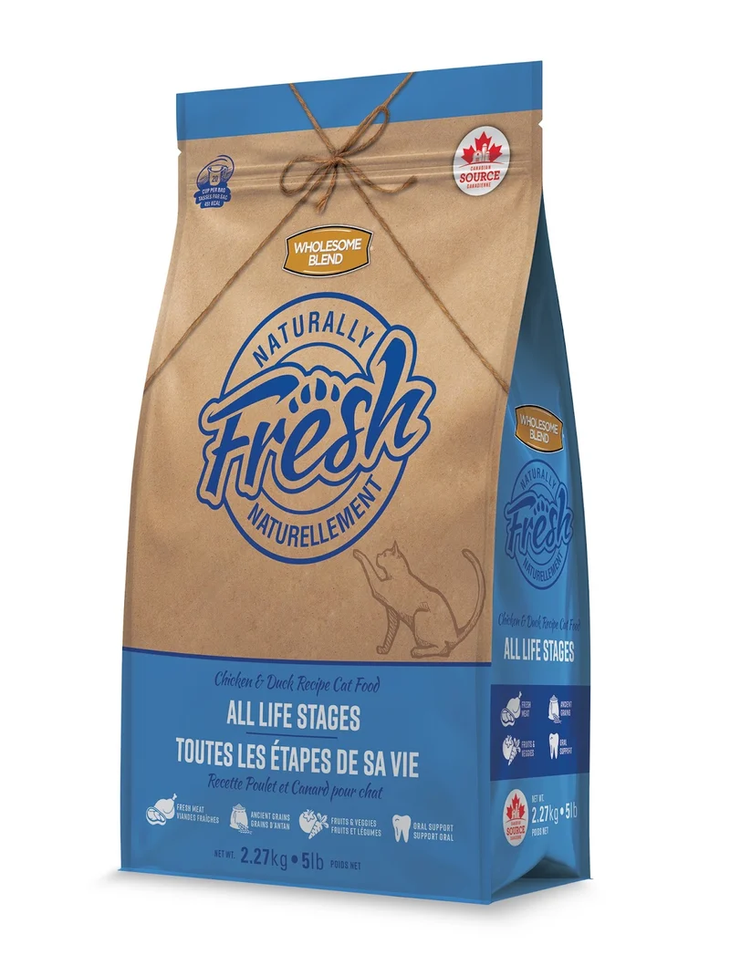 Naturally Fresh - Chat Poulet et Canard - Nourriture Sèche pour Chats