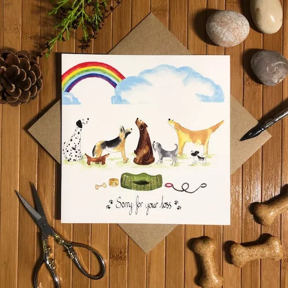 Carte de condoléance - Dogs