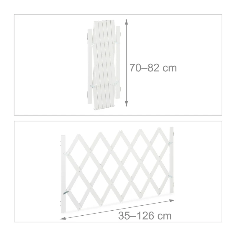 Barrière de sécurité extensible réglable 70 x 80 cm usage intérieur design pratique en bambou naturel 13_0013062