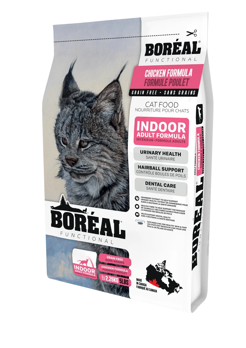 Boréal fonctionnel soin urinaire nourriture pour chat d'intérieur (produit du Canada)