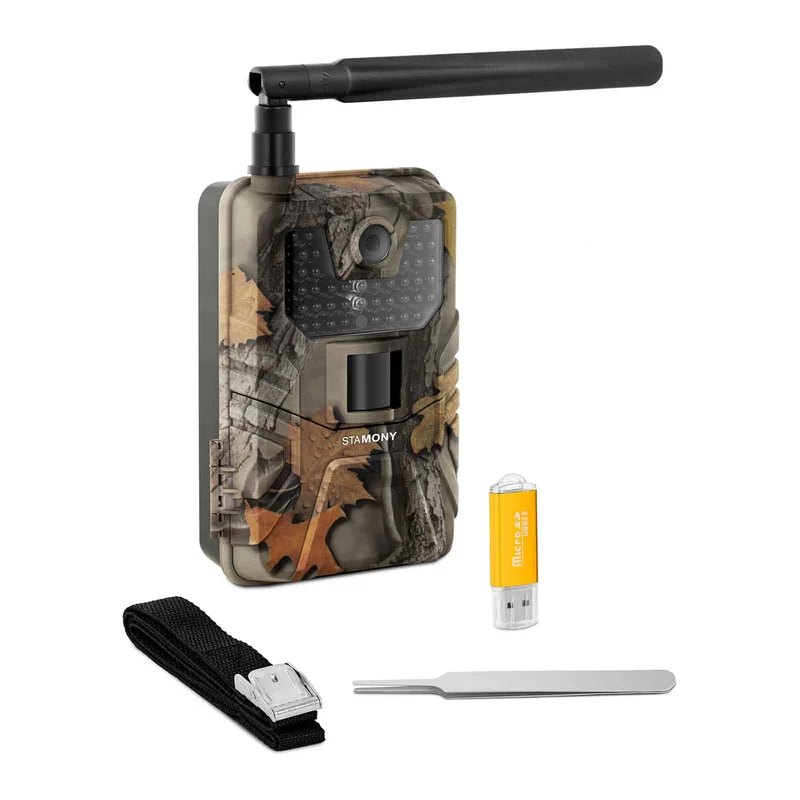 Caméra de chasse - 8 Mpx - HD intégrale - 44 LED infrarouge - 20 m - 0,3 s - LTE avec amplificateur GSM 14_0007888