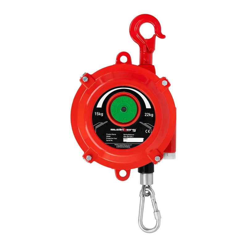 Enrouleur équilibreur de charge à ressort compensateur avec arrêt 15 - 22 kg 1,5 m (15 - 22 kg, longueur de câble : 1,5 m, diamètre du câble : 5,1 mm) 14_0006791