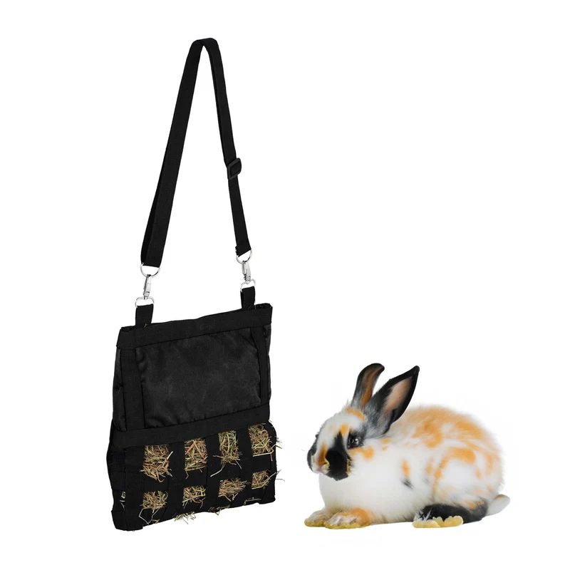 Sac à foin suspendu pratique pour petits animaux 30 x 30 x 1,5 cm en coton crème 13_0014034