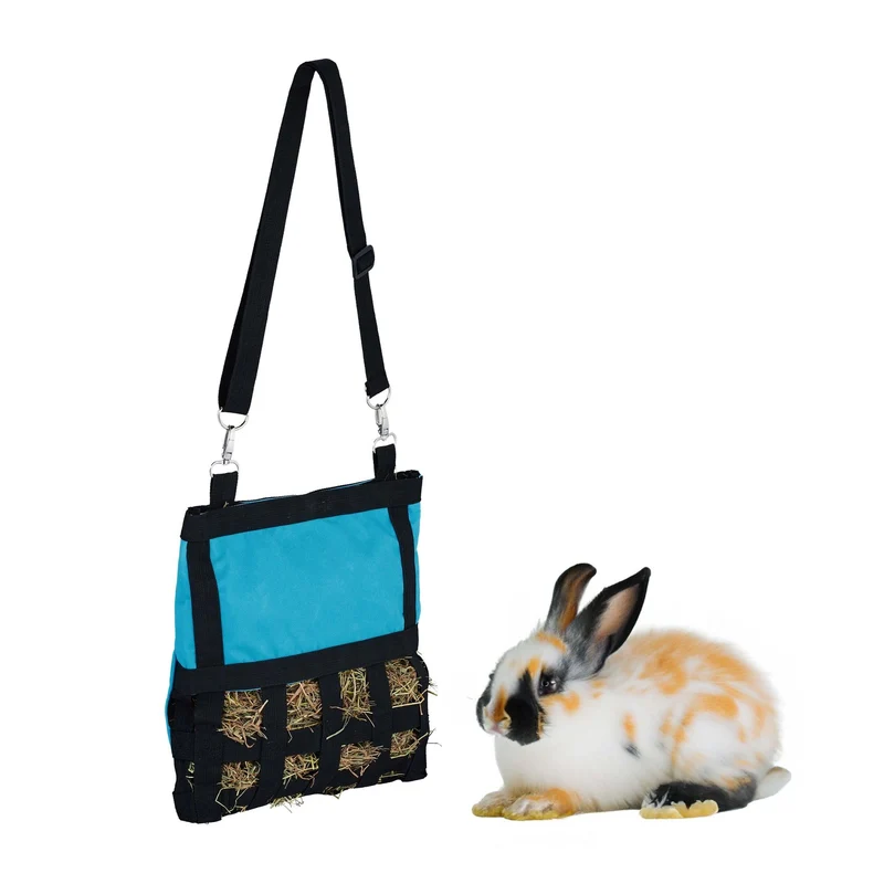 Sac à foin suspendu pratique pour petits animaux 30 x 30 x 1,5 cm en coton crème 13_0014033