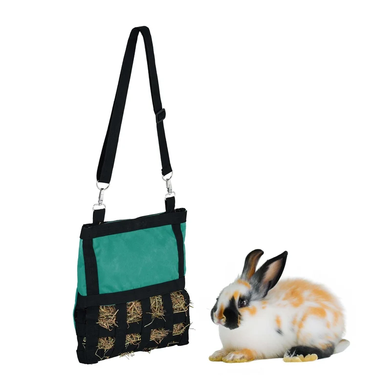 Sac à foin suspendu pratique pour petits animaux 30 x 30 x 1,5 cm en coton crème 13_0014036