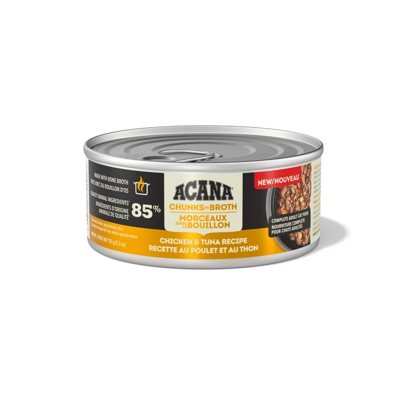 Acana - Chat Poulet et Thon, Morceaux dans le Bouillon - Nourriture Humide pour Chats