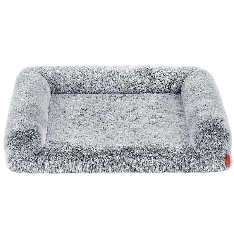 Fluffyhug panier pour chien canapé pour chiot taille xxl pour chiens de grande taille en mousse alvéolée avec housse amovible lavable gris 12_0005935