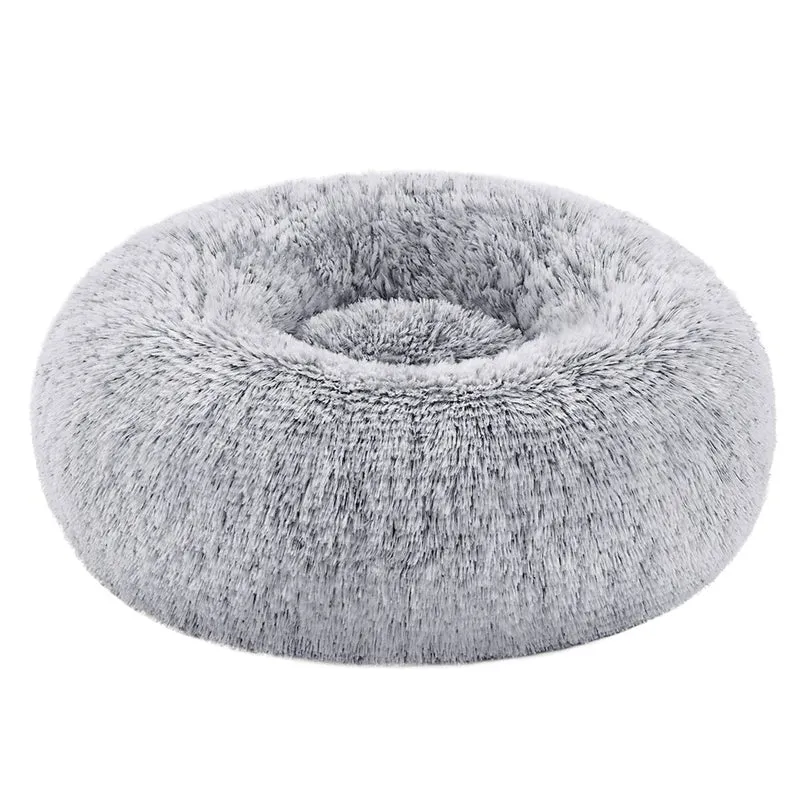 Panier pour chien lit pour chat tissu peluche 50 cm gris 12_0006834