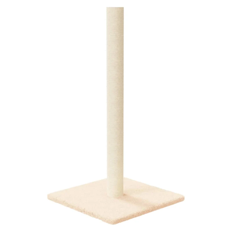 Arbre à chat meuble tour grimper jouet grattage grattoir escalade plateforme 35 x 35 x 70 cm crème 02_0022751