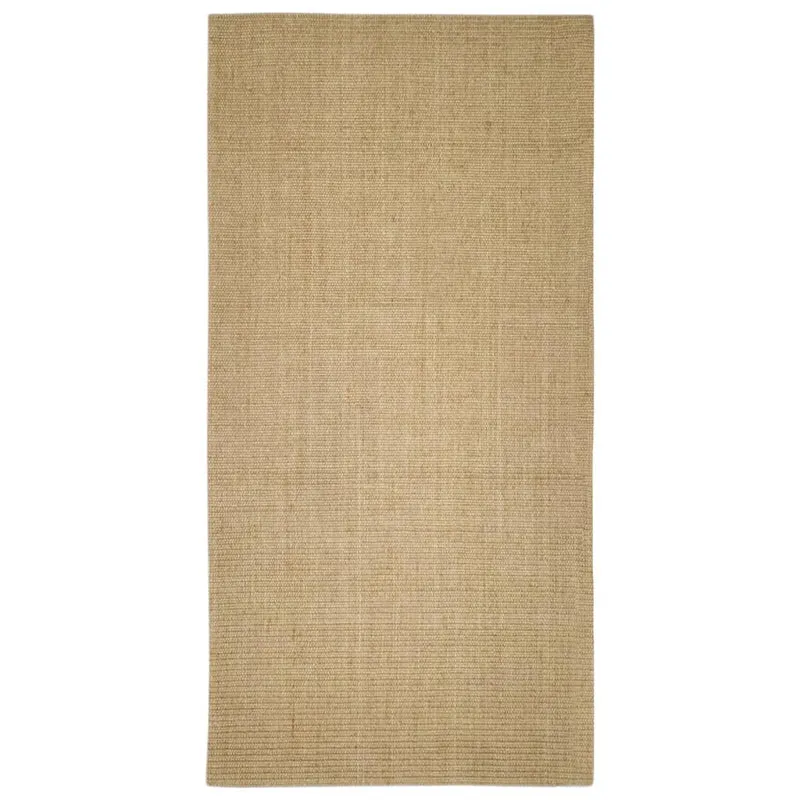 Tapis pour griffoir à griffer pour chat en sisal 100 x 200 cm Marron clair 02_0045537