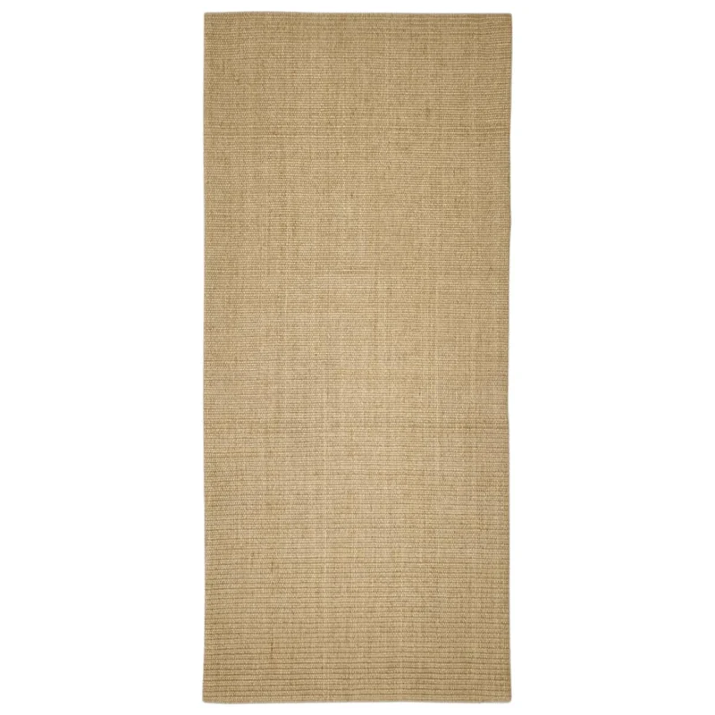 Tapis pour griffoir à griffer pour chat en sisal 66 x 150 cm Marron clair 02_0045542