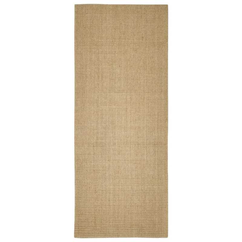 Tapis pour griffoir à griffer pour chat en sisal 100 x 250 cm Marron clair 02_0045538