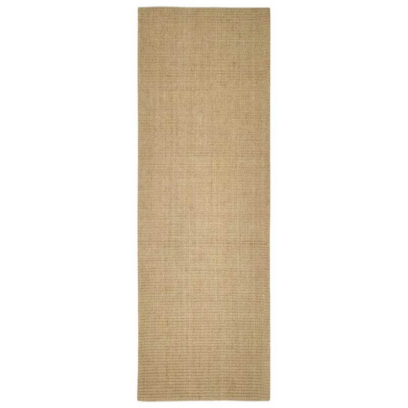 Tapis pour griffoir à griffer pour chat en sisal 100 x 300 cm Marron clair 02_0045539