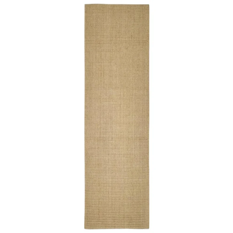 Tapis pour griffoir à griffer pour chat en sisal 100 x 350 cm Marron clair 02_0045540