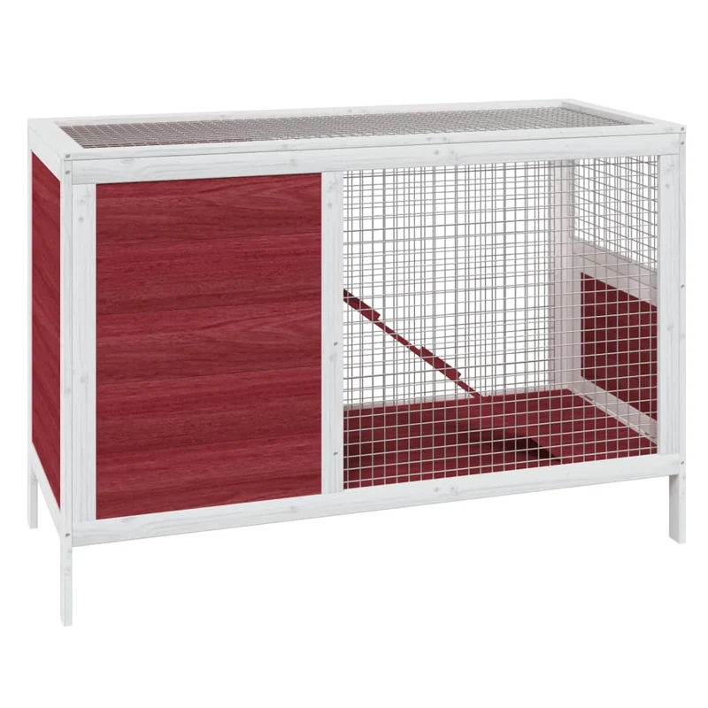 Clapier moka 103 x 44 x 69,5 cm bois de pin massif marron 02_0041951