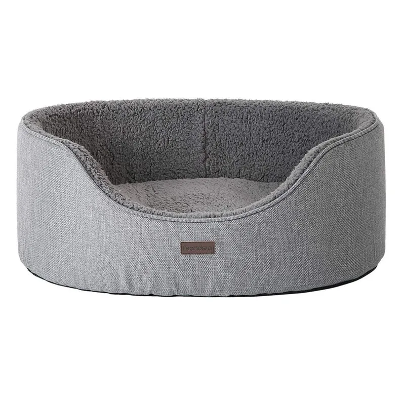 Panier pour chien coussin réversible 83 x 63 x 27 cm gris 12_0001226