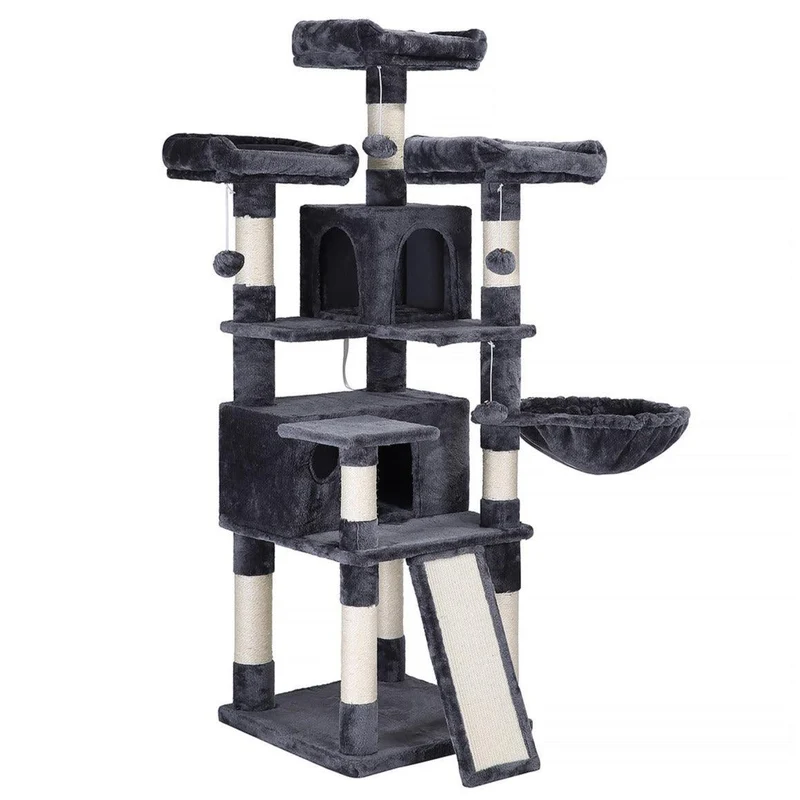 Arbre à chat xxl tour de jeux 168 cm gris anthracite 12_0001127